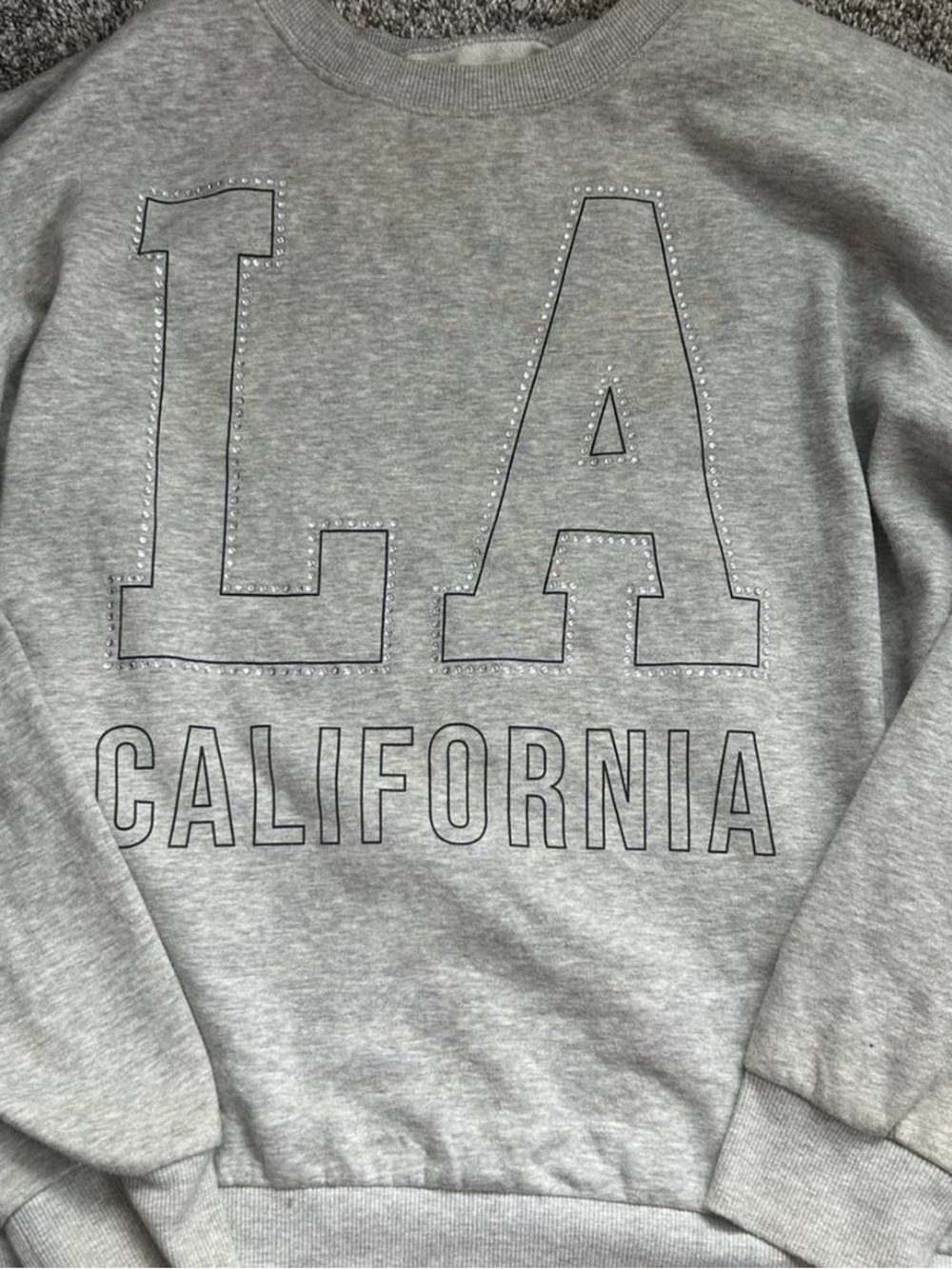 Grey "LA California" Crewneck Sweatshirt